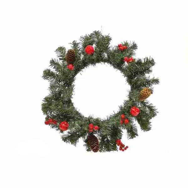 GHIRLANDA CON BACCHE E PIGNE