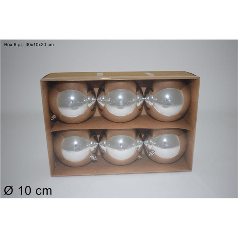 SFERE SILVER IN PLASTICA