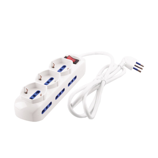 MULTIPRESA 9 POSTI CON INTERRUTTORE