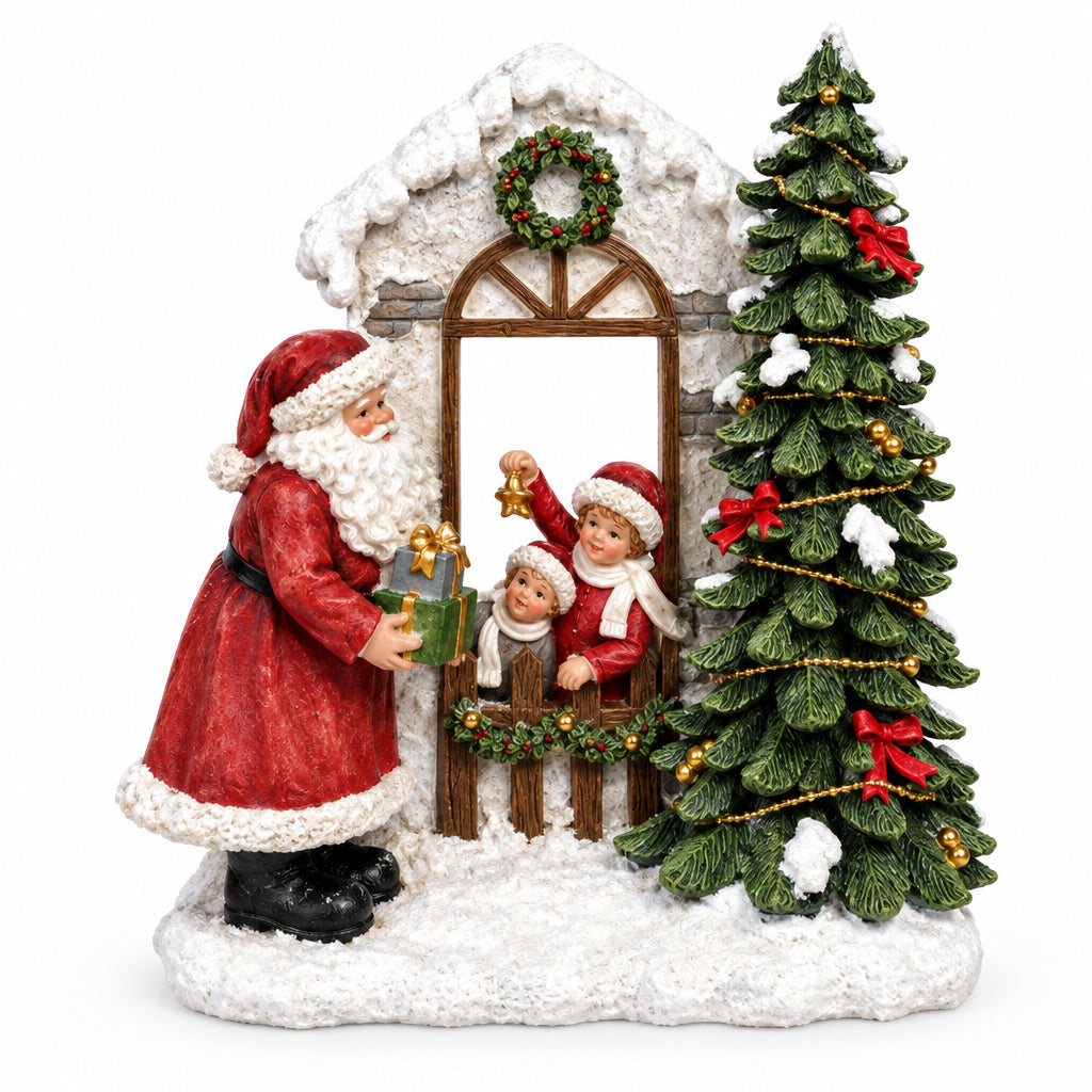 ARCO CON BABBO NATALE E BIMBI