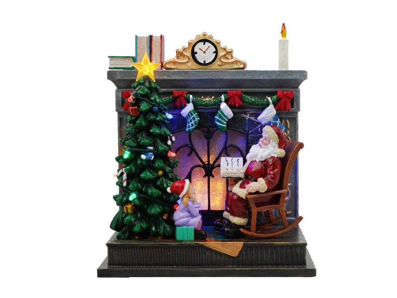 CAMINETTO CON BABBO NATALE A BATT.