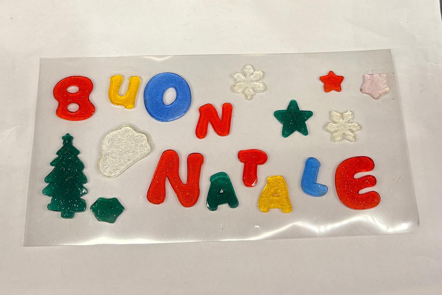VETROFANIA IN GEL BUON NATALE