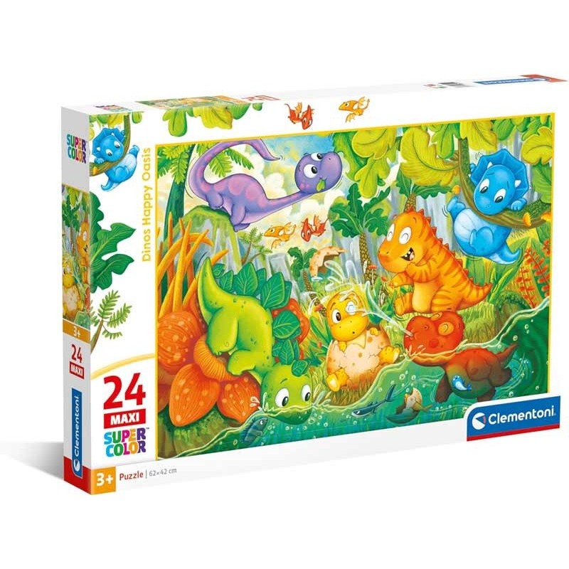 DINOS HAPPY OASIS PUZZLE 24 PZ MAXI