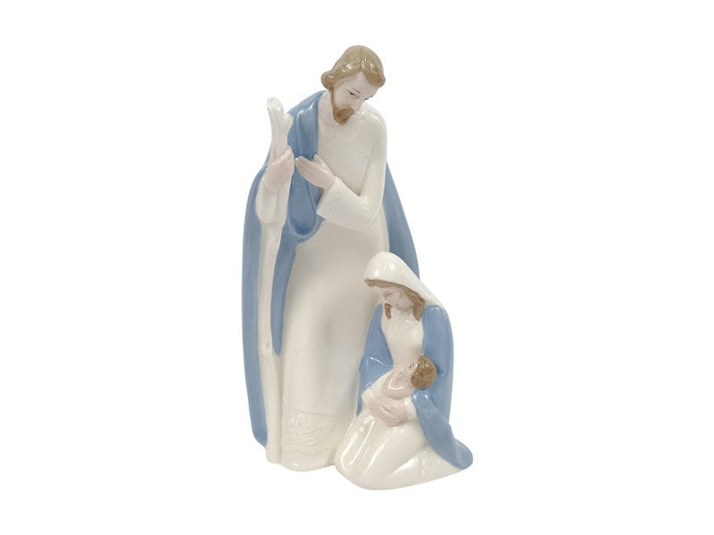 NATIVITÀ BIANCA E AZZURRA IN TERRACOTTA
