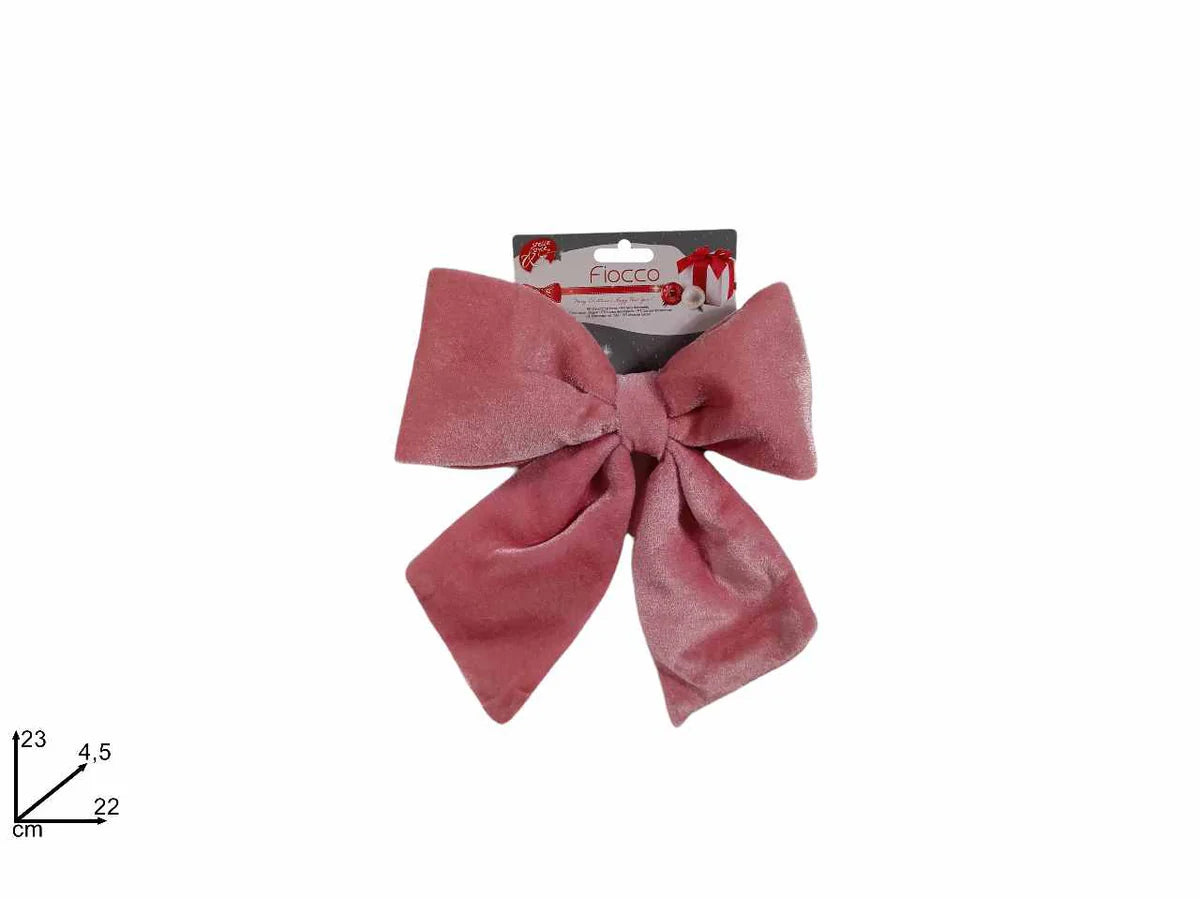 FIOCCO  VELLUTO ROSA