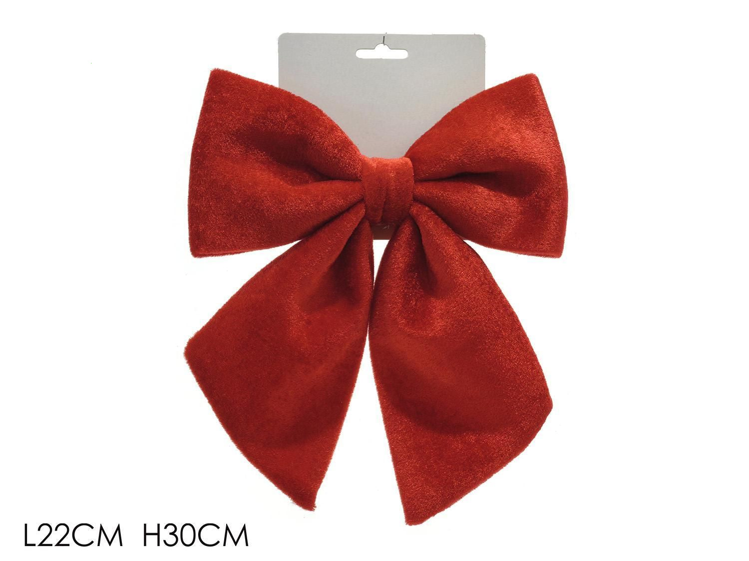 FIOCCO  VELLUTO ROSSO