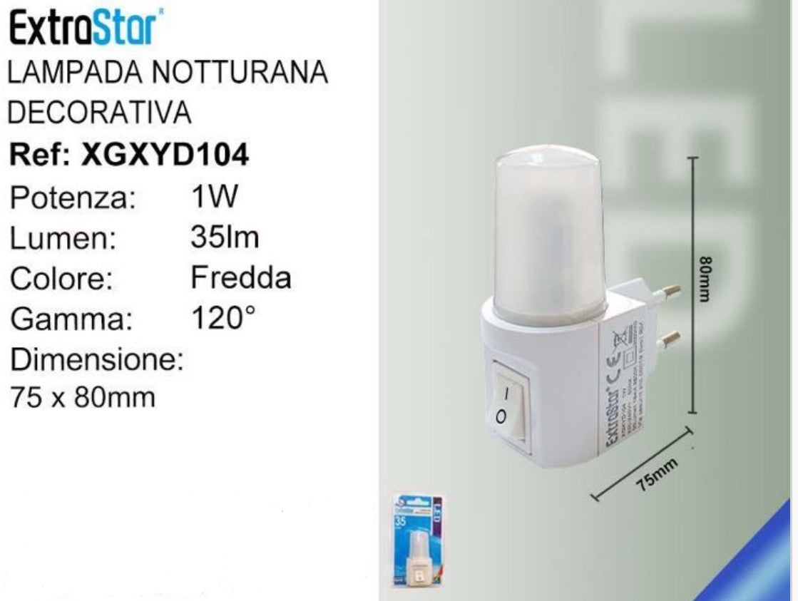 LAMPADA NOTTURNA DECORATIVA