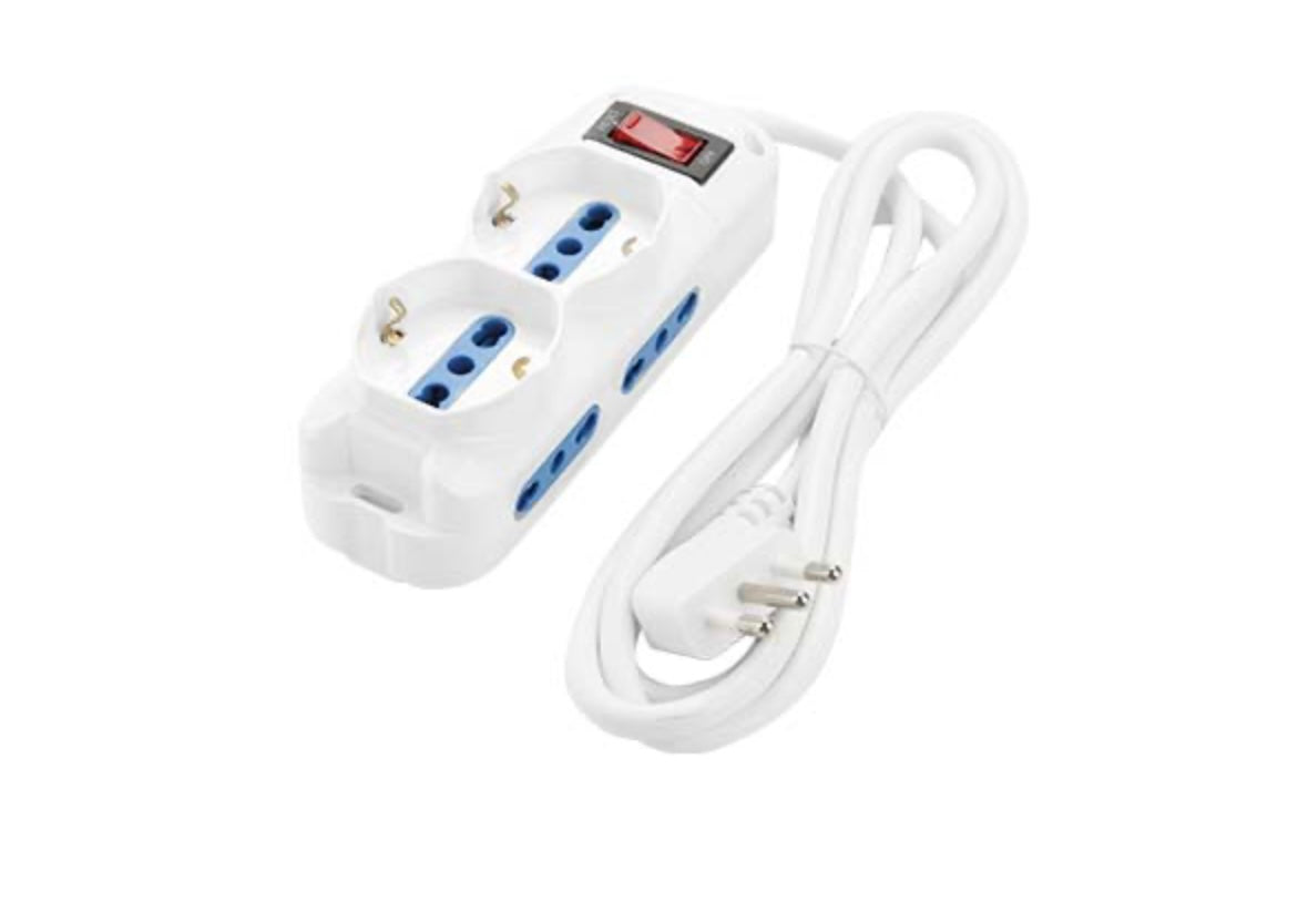 MULTIPRESA 6 POSTI CON INTERRUTTORE