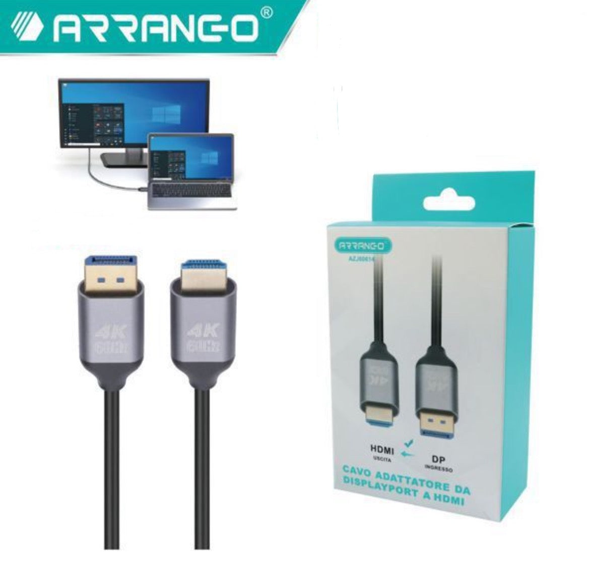 CAVO DA DISPLAYPORT AD HDMI