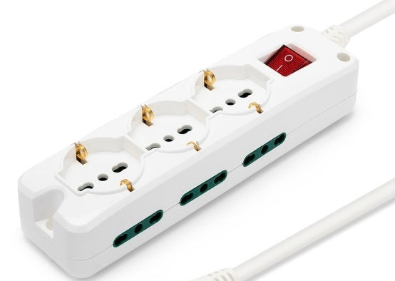 MULTIPRESA 9 POSTI CON INTERRUTTORE