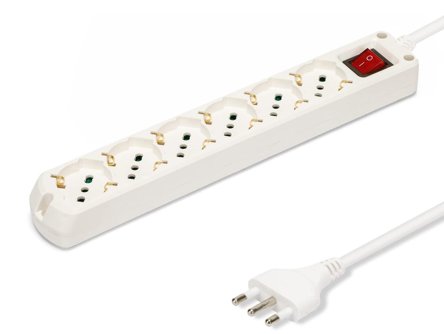 MULTIPRESA 6 POSTI CON INTERRUTTORE