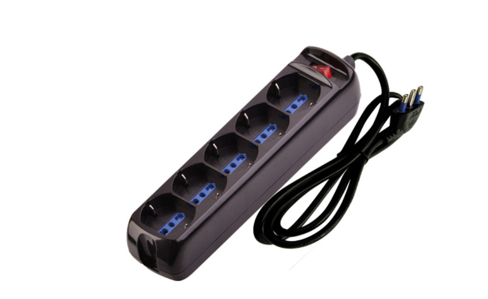 MULTIPRESA 5 POSTI CON INTERRUTTORE