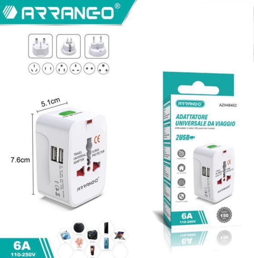 ADATTATORE UNIVERSALE DA VIAGGIO
