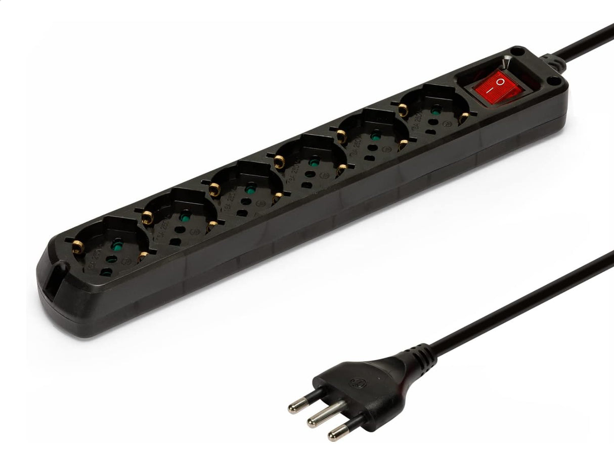 MULTIPRESA 6 POSTI CON INTERRUTTORE