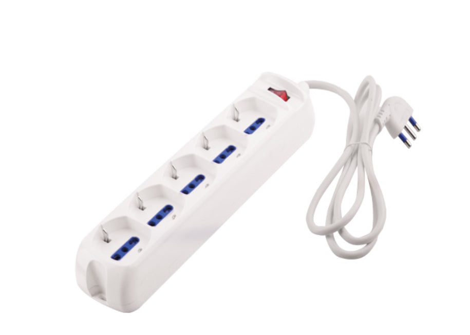 MULTIPRESA 5 POSTI CON INTERRUTTORE