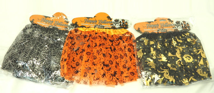 GONNELLINO IN TULLE NERO