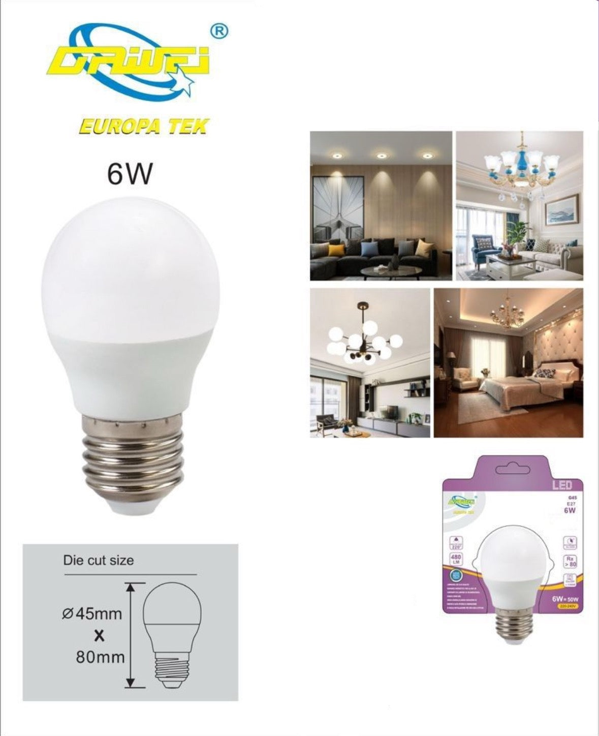SFERA LED E27 6W