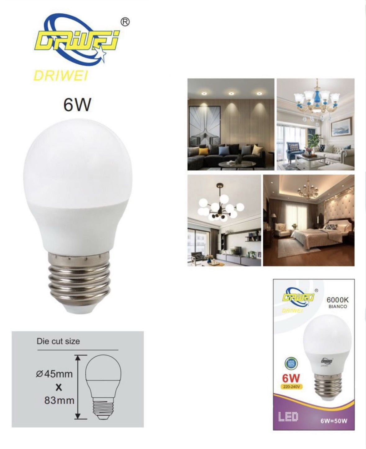 SFERA LED E27 6W
