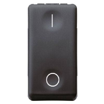 INTERRUTTORE BIPOLARE GEWISS TOP SYSTEM BLACK