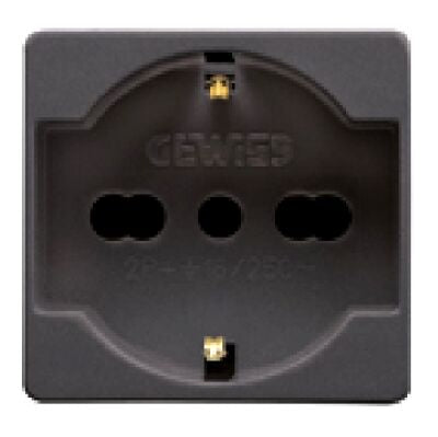 PRESA SCHUKO GEWISS TOP SYSTEM BLACK