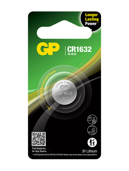 BATTERIA “CR 1632” GP