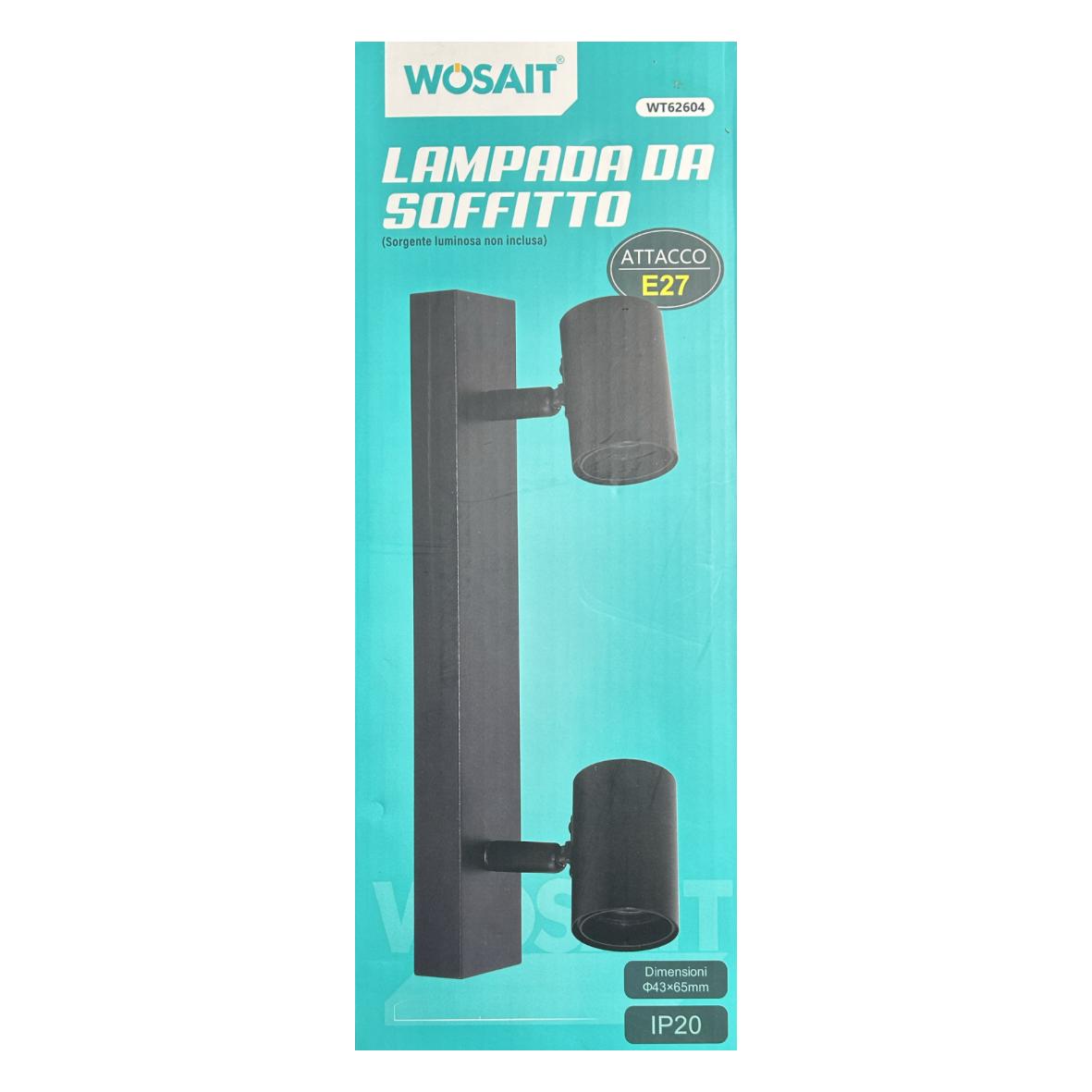 LAMPADA DA SOFFITTO NERA