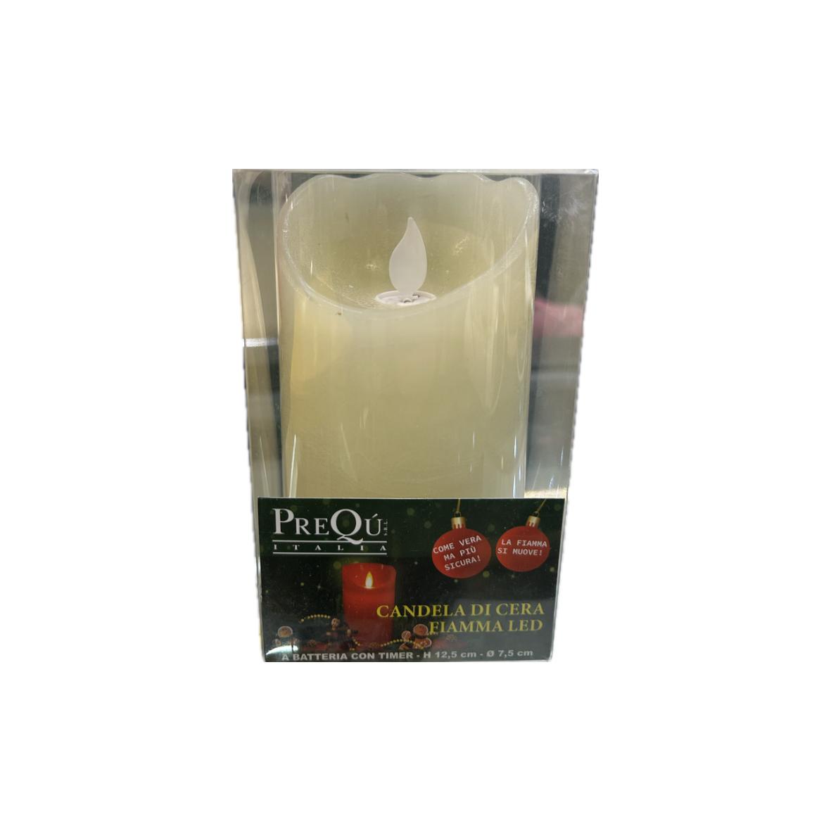 CANDELA DI CERA FIAMMA LED