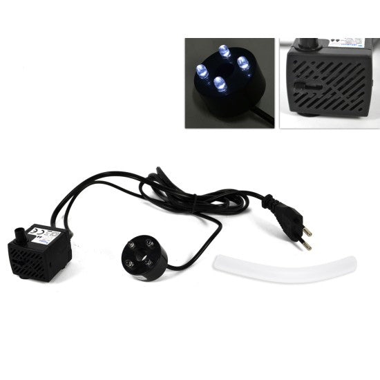 POMPA PICCOLA D'ACQUA CON LED