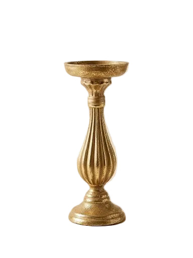 PORTACANDELA FOGLIA ORO