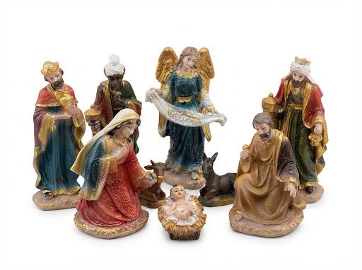 NATIVITÀ STILE COLORI DI BETLEMME 9 PZ CM 15