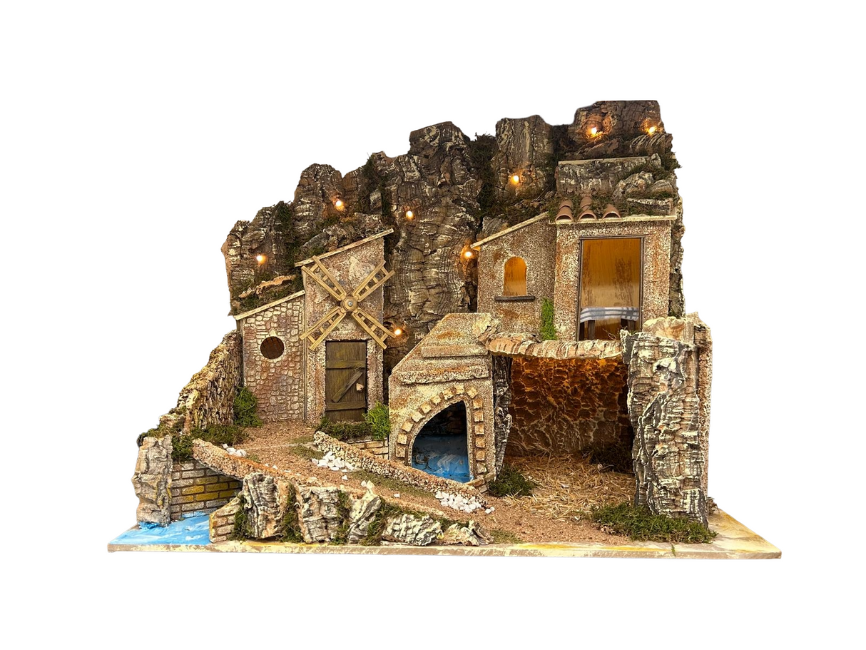 PRESEPE CON MULINO