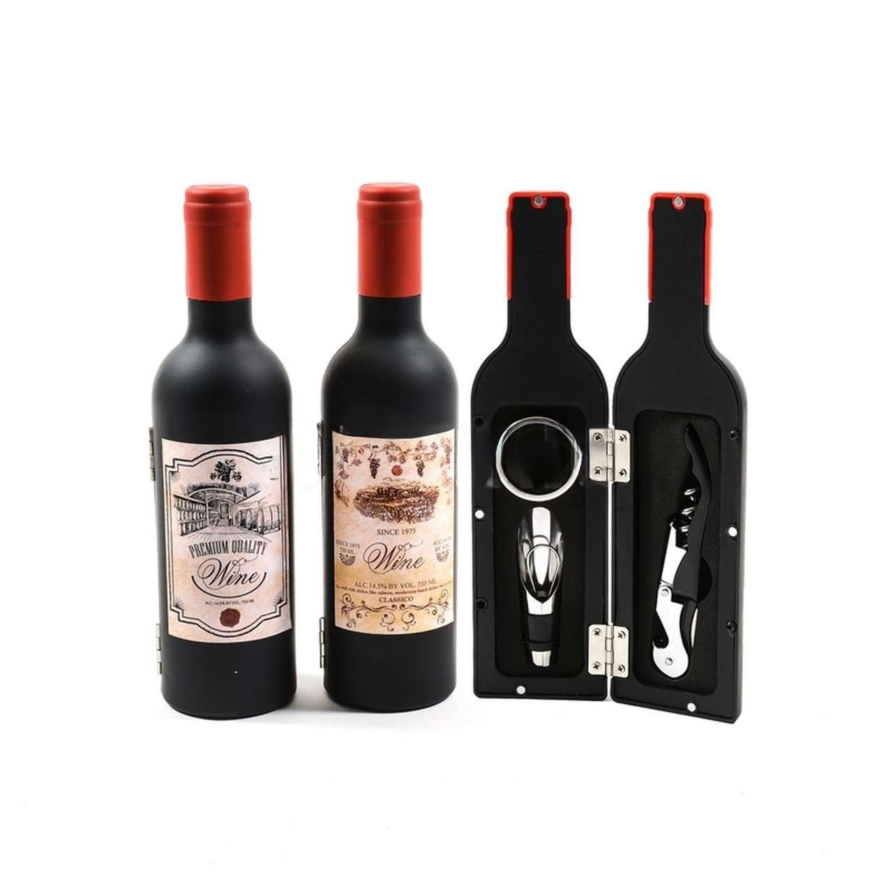 SET SOMELIER 3 ACCESSORI COFANETTO BOTTIGLIA