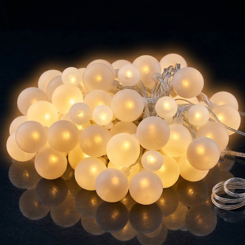 SFERETTE 1,5 2 E 2,5 CM LUMINOSE 100 LED