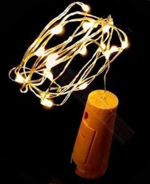 20 NANOLED TAPPO DECO' FILO MODELABBILE A BATT.