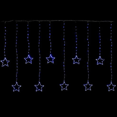 TENDA PIOGGIA DI STELLE CON TIMER