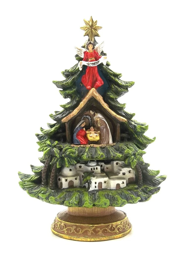 ALBERO DI NATALE CON PRESEPE