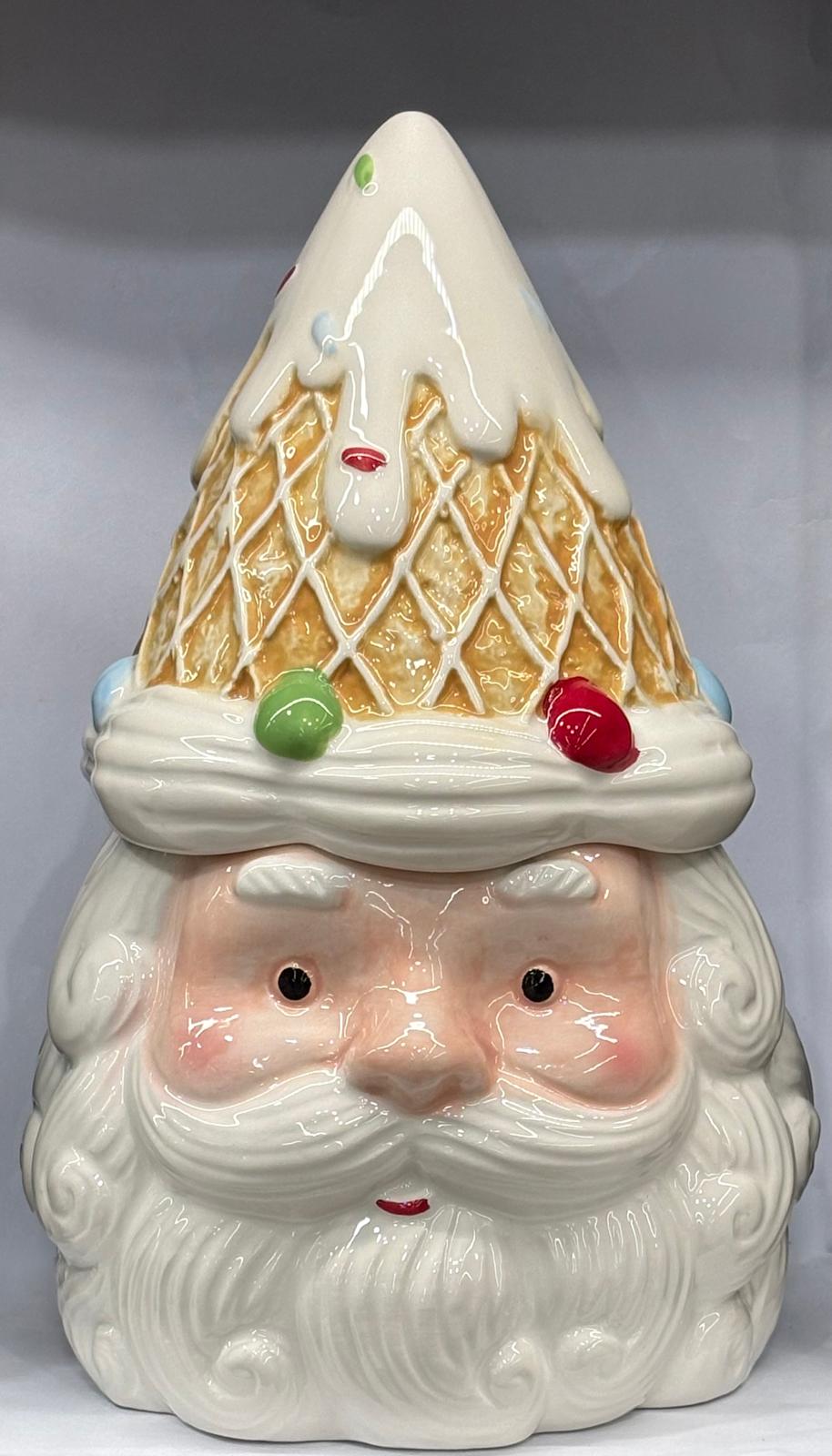 BISCOTTIERA BABBO NATALE CON CONO