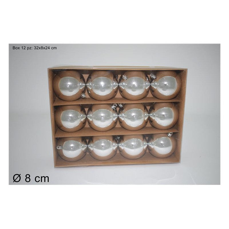 SFERE SILVER IN PLASTICA