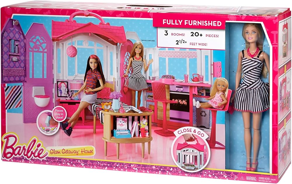 BARBIE CASA GLAM TRASPORTABILE