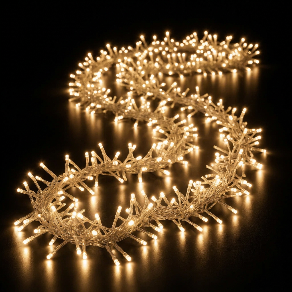 1152 LED CLUSTER FILO TRASPARENTE