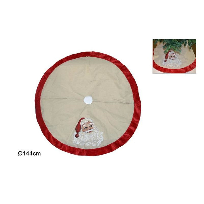 COPRIBASE BABBO NATALE BEIGE E ROSSO