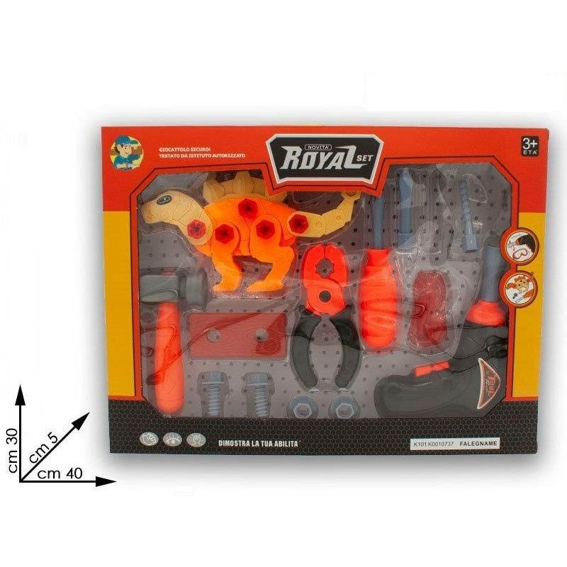 DINOSAURO SMONTABILE CON ATTREZZI