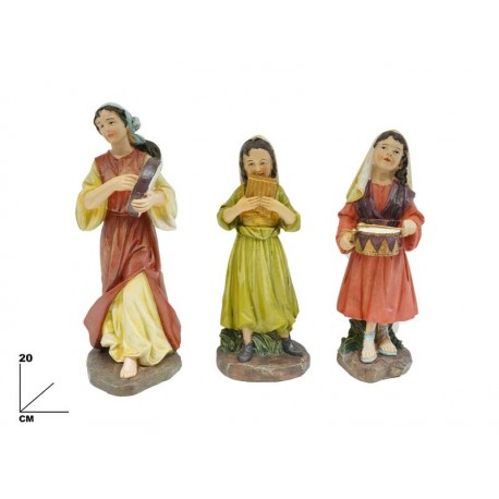 SET DONNE CHE SUONANO 3 PZ CM 20