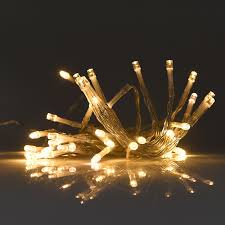 20 LED A BATTERIA FILO TRASPARENTE