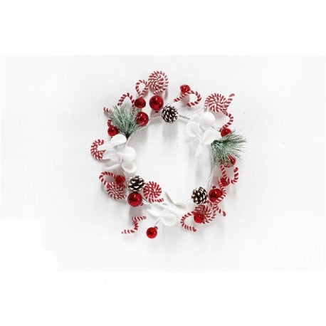 GHIRLANDA INNEVATA CON CAMPANELLE