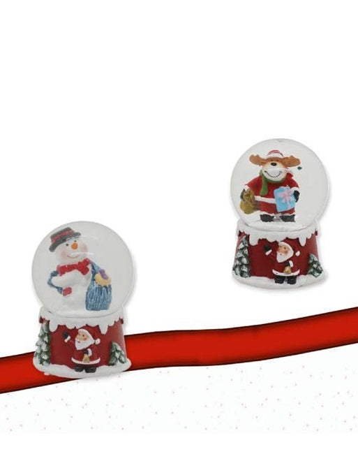 AMPOLLA PUPAZZO DI NEVE E RENNA PICCOLA