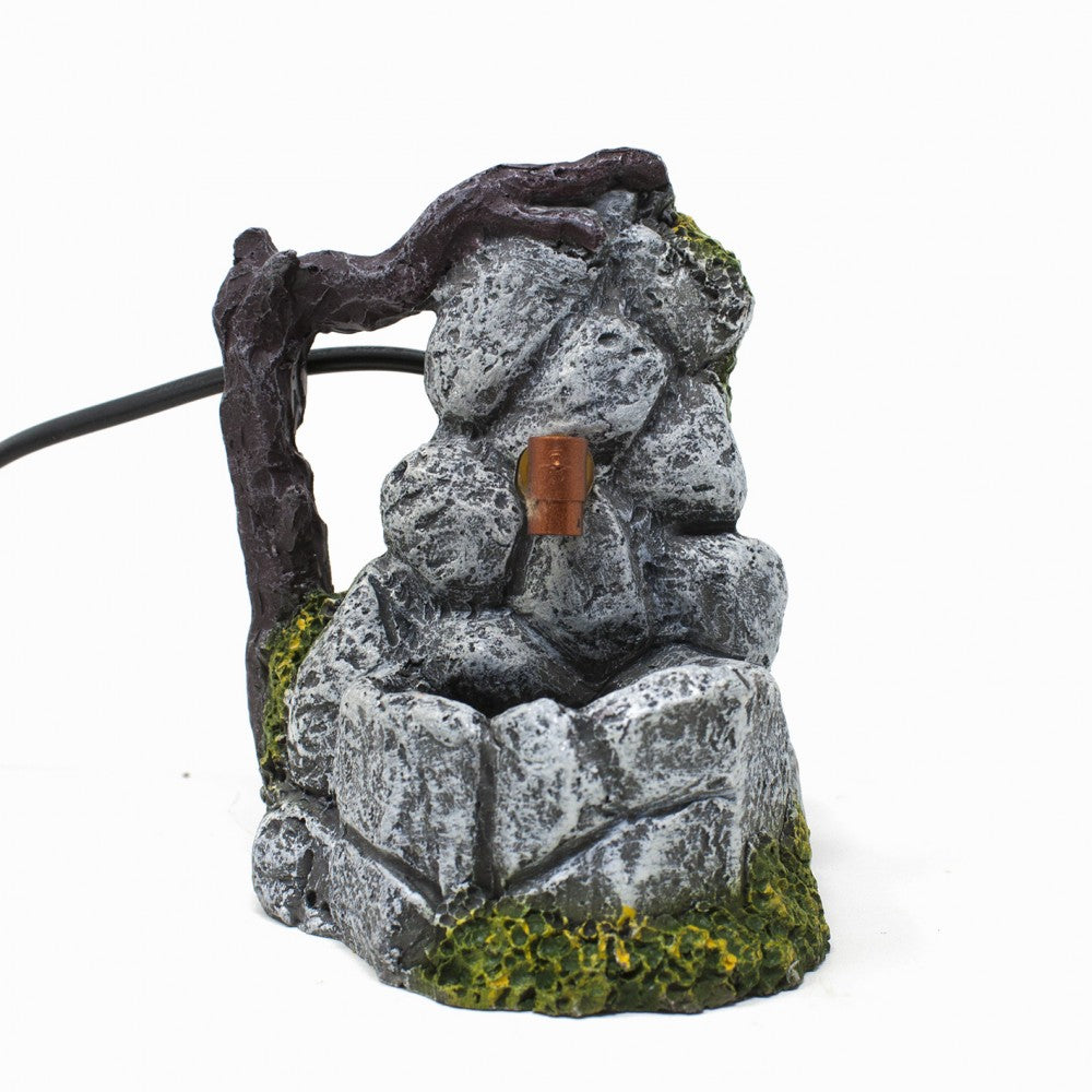 FONTANA PRESEPE EFFETTO PIETRA CON POMPA