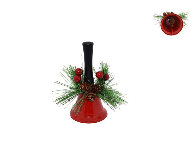 CAMPANELLA CON RAMETTO BACCHE E PIGNE