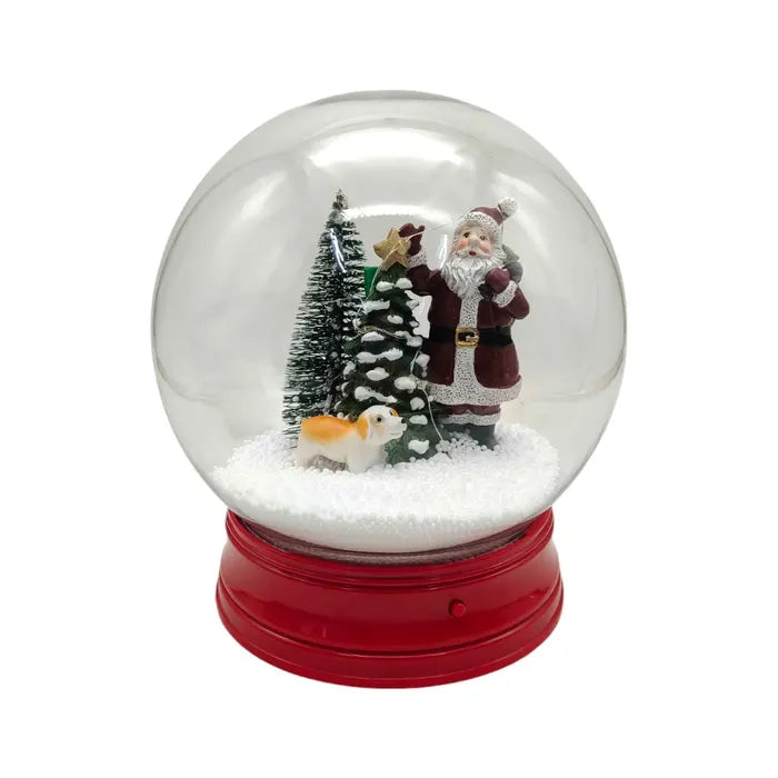 GLOBO DI NEVE CON LED E MUSICA