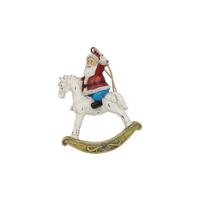 APPENDINO BABBO NATALE SU CAVALLO A DONDOLO